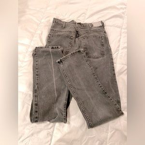 RARE Vintage 1970’s “Plain Pockets” brand black denim jeans